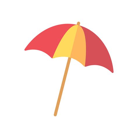 Free colorful beach umbrellas For protection from summer beach heat