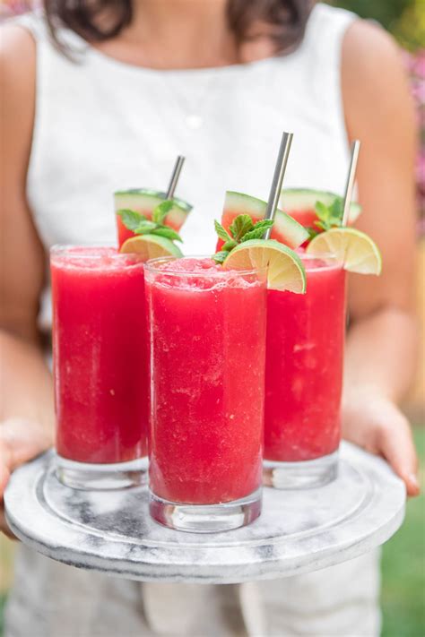 Watermelon Slushie Recipe (Only 4 Ingredients!) - From My Bowl