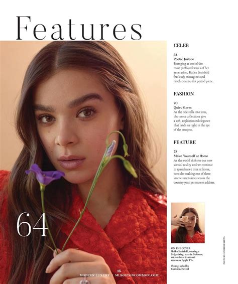 HAILEE STEINFELD in Boston Common Magazine, January 2021 – HawtCelebs