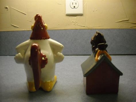 1995 Foghorn Leghorn & Barnyard Dawg & Henry Hawk Salt & Pepper Shakers ...