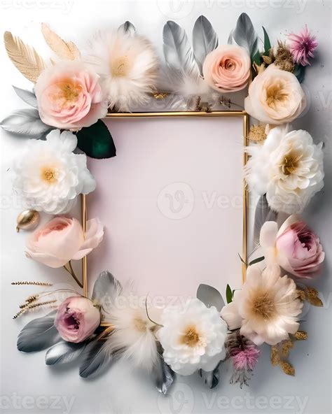 Background beautiful frame of flowers 46632105 Stock Photo at Vecteezy