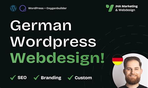create  custom designed german wordpress branding website  jha
