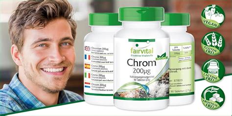 Chrom 200µg (Chrompicolinat), hochdosiert, vegan, hefefrei, ohne ...