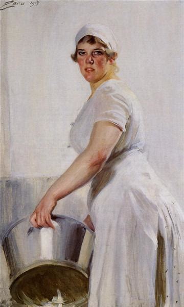 kitchen maid  anders zorn wikiartorg