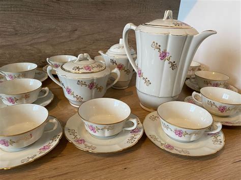 Limoges - Coffee set for 12 - Porcelain - Catawiki