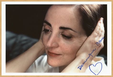 Dominique Blanc - Belle grande photo signée - Bruxelles 2008 de
