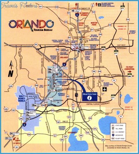 orlando map travelsfinderscom