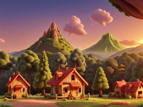 3D Animation forest scene with various forest trees 27506705 Stock ...