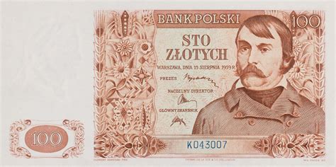 Banknot 100 złotych | Muzeum Papiernictwa w Dusznikach-Zdroju