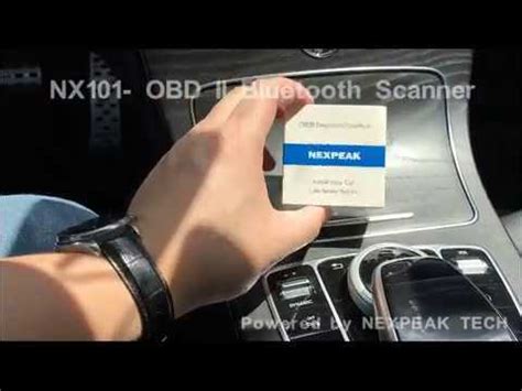 NEXPEAKTECH NX101 - OBD II Bluetooth Scanner - Mini OBD2 Diagnostic ...