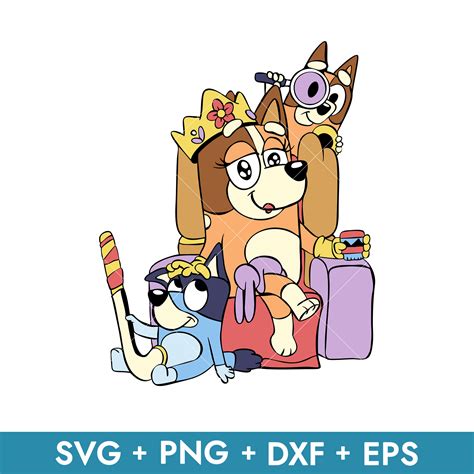 Bluey Mum SVG, Bluey Mom SVG, Chilli SVG, Bingo SVG, Bluey S | Inspire