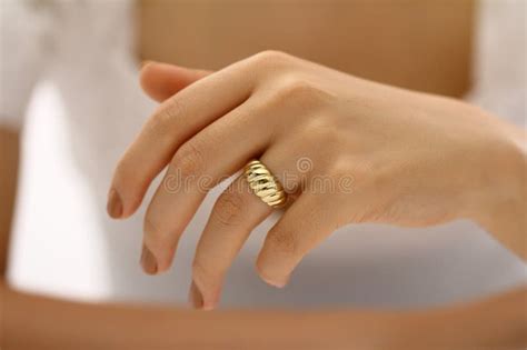 Woman S Hands with Jewelry Rings.close-up Beauty and Fashion Stock ...