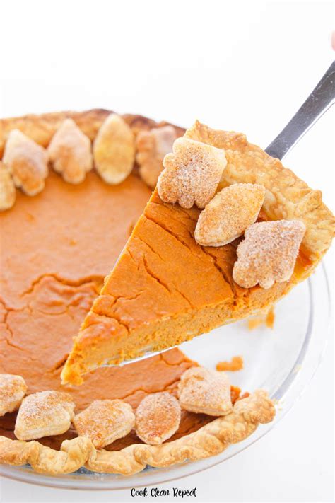 The Best Baked Pumpkin Pie - Cook Clean Repeat