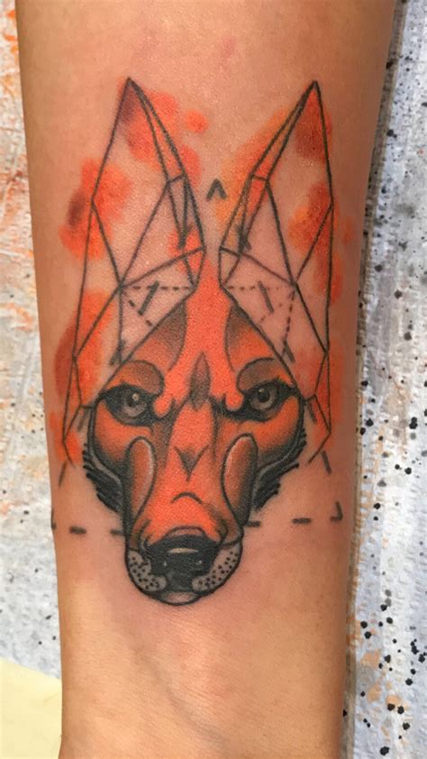 Geometric/watercolor Fox | Under the Needle