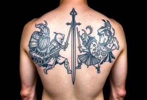 full  tattoo create   battle  viking  angus