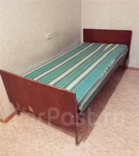 Кровать односпальная производства СССР, б/у, в наличии. Цена: 3 999₽ во ...
