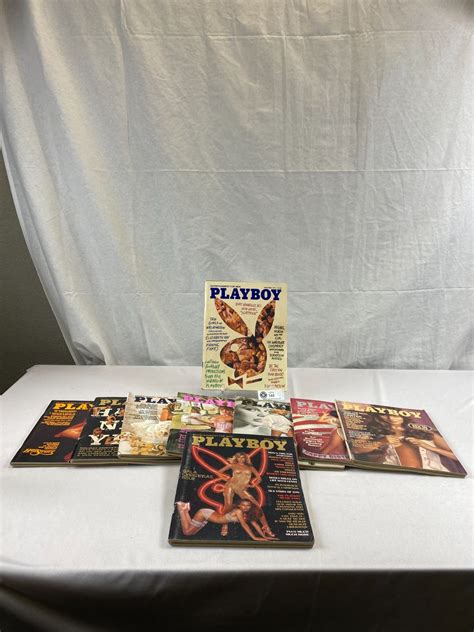 9 Issues Of 1976 Playboy Magazines