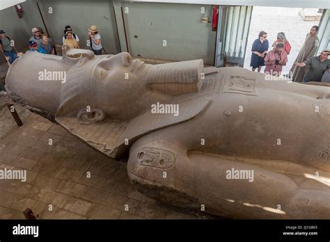 colossal statue  ramses ii   open air museum  memphis egypt