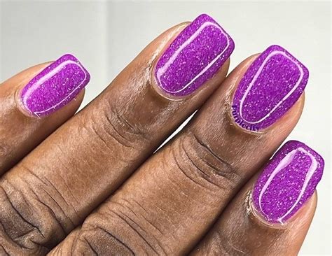 Subspace Purple Neon Nail Polish, Reflective Glitter, Indie Nail Polish
