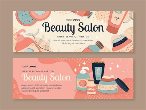 premium vector flat design beauty salon banner