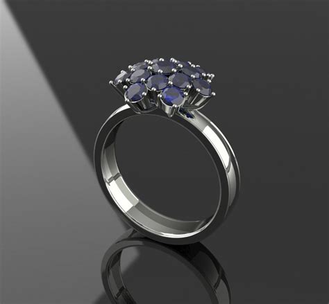 sapphire ring  behance