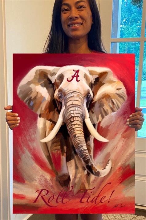 Alabama Football Artwork, Roll Tide, Bama, Rtr, Bama Football - Etsy