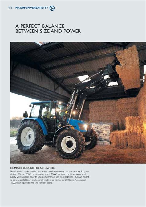 New Holland T5030 T5040 T5050 T5060 T5070 T5000 Tractors Catalog
