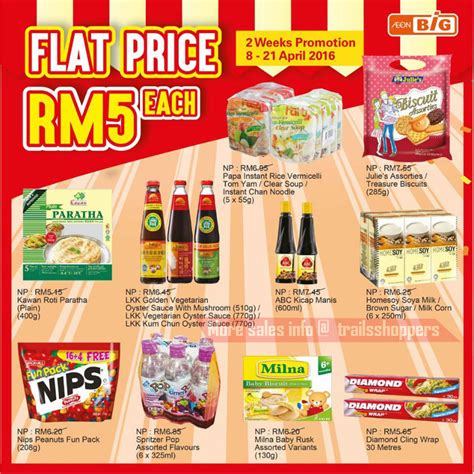 AEON BiG Flat Price Promo until 21 April 2016 - Trailsshoppers Online ...