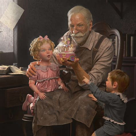 ArtStation - Dream of love, QIUTING ZENG | Zbrush, Norman rockwell