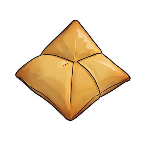 AI generated Samosa Snack Hand Drawn Cartoon Style Illustration ...