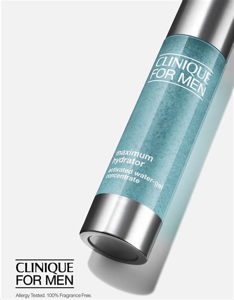 Clinique For Men Maximum Hydrator Activated Water-Gel Concentrate ...