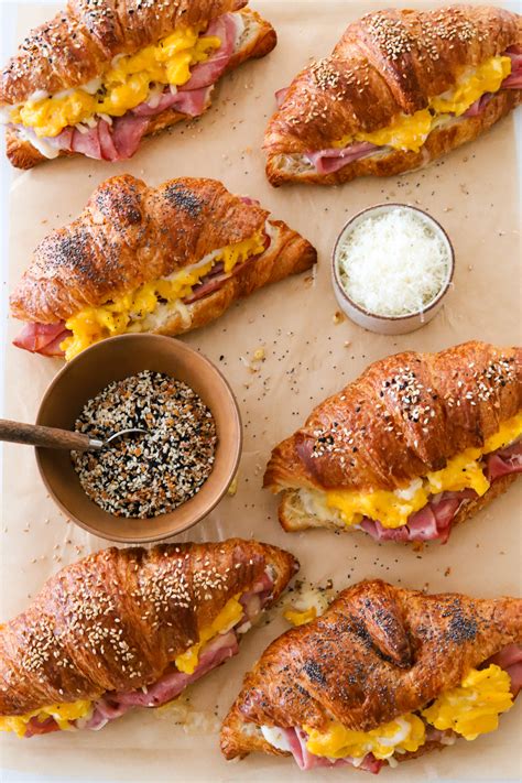 Croque Monsieur Breakfast Croissants | Moribyan