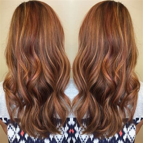 Brown Hair With Copper Lowlights
