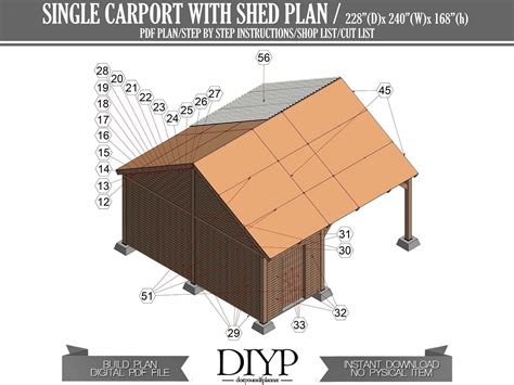 single carport with storage shed - How to build a carport - diy garage ...