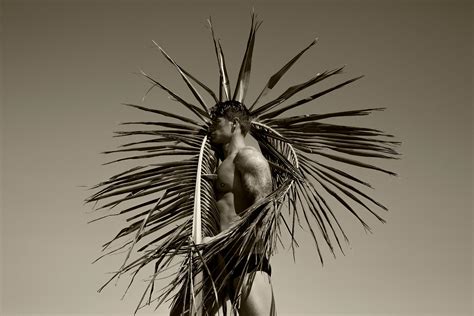 Ricky Cohete - Palm, One. Sepia. Nude. Limited Edition Photograph For