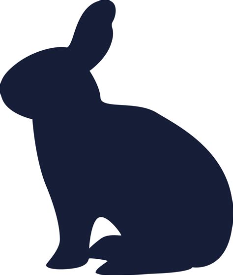 black rabbit silhouette 44300882 PNG