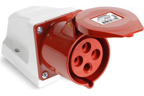Розетка Smartbuy стационарная наружная 114 3Р+РЕ 16А 380В IP44, SBE-16 ...