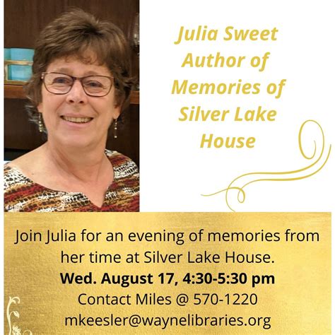 Julia Sweet @ WCPL | The River Reporter