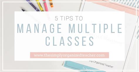 steps    manage multiple classes