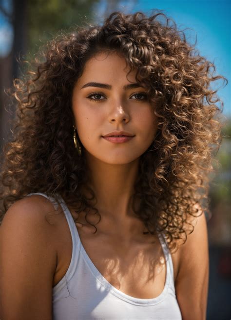 Lexica - Latina girl with curly hair