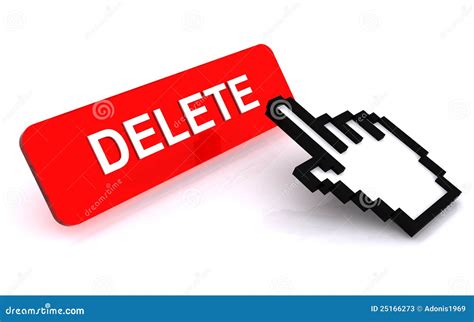 рука delete стрелки кнопки иллюстрация штока. иллюстрации насчитывающей ...