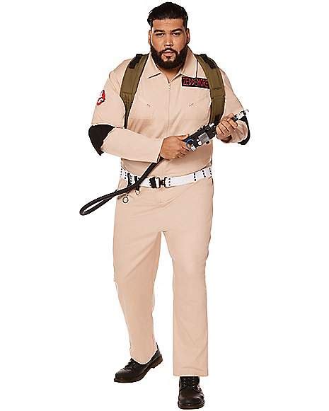 Adult Mens Ghostbusters One Piece Plus Size Costume - Ghostbusters ...