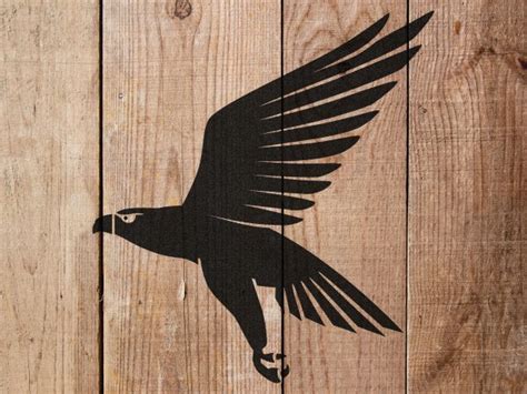 Flying Eagle Hawk Stencil - Art and Wall Stencil - Stencil Giant