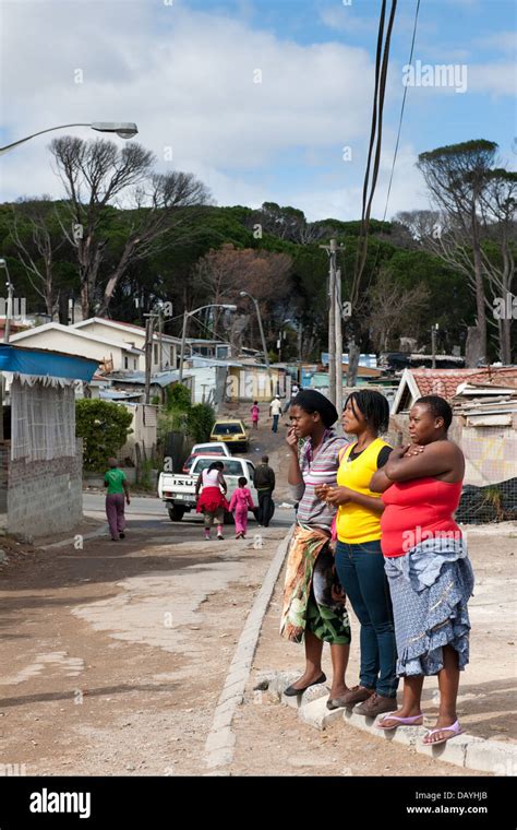 Slums in Imizamo Yethu township, Hout Bay, Cape Town, South Africa ...