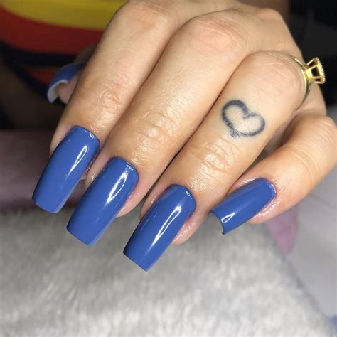 Inspiração De Unha Em Gel Azul
