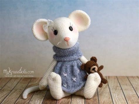 Мышка малышка Милла | Crochet mouse, Crochet patterns, Teddy bear pattern