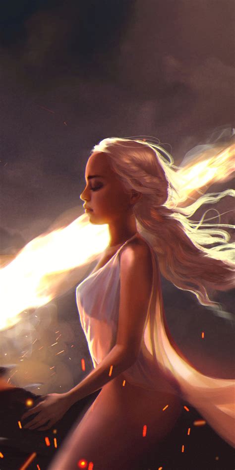 1080x2160 Khaleesi With Dragons 4k One Plus 5T,Honor 7x,Honor view 10 ...