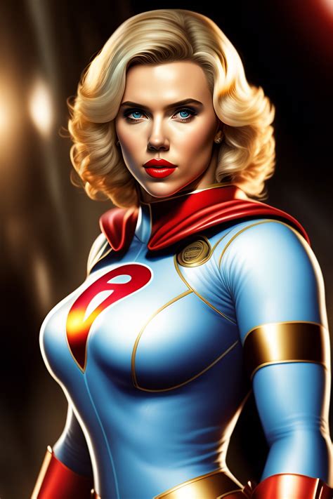 Lexica - Scarlett Johansson in power girl from dc comics