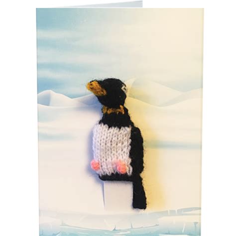 Penguin finger puppet greeting card - Buy Finger Puppets at Little Fingy