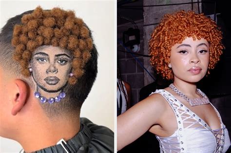 Ice Spice Fan Gets Rapper's Portrait Buzzed Into His Hair | Complex